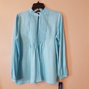 Nwt Chaps blouse tunic size:L